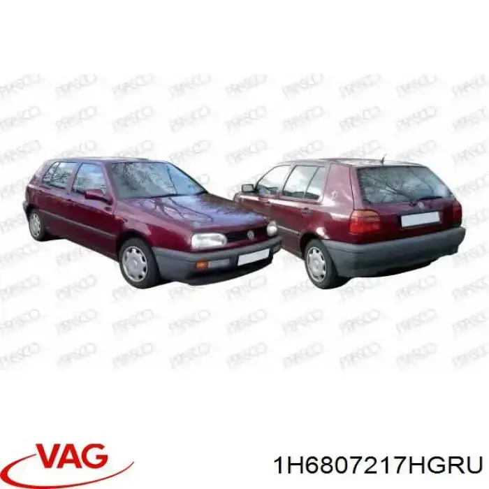 Бампер на авто VAG 1H6807217HGRU ціна, від 39.83 USD