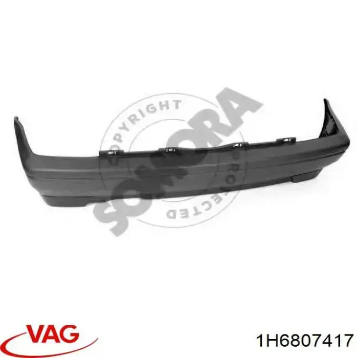 Кожух бампера заднього VAG 1H6807417 ціна, від 26.83 USD