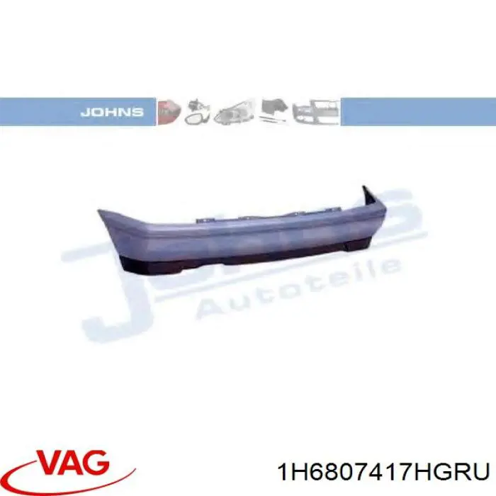 Купити 1H6807417HGRU VAG Задній бампер