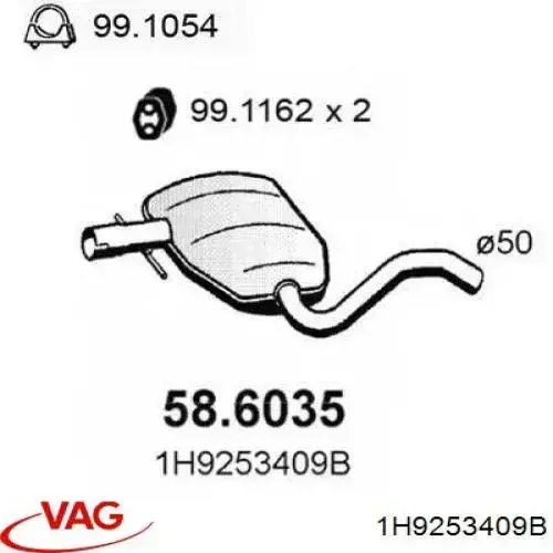  1H9253409B VAG