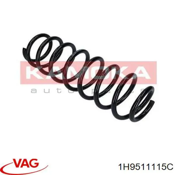 Пружина задня VAG 1H9511115C ціна, від 24.54 USD