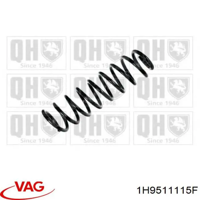 Пружина задня VAG 1H9511115F ціна, від 21.84 USD