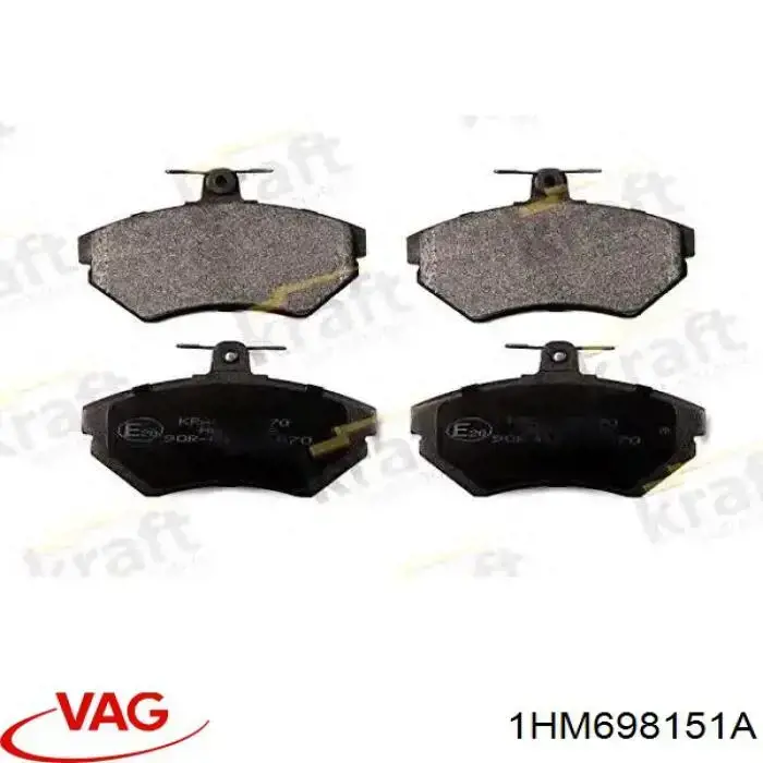 1HM698151A VAG Передні гальмівні колодки