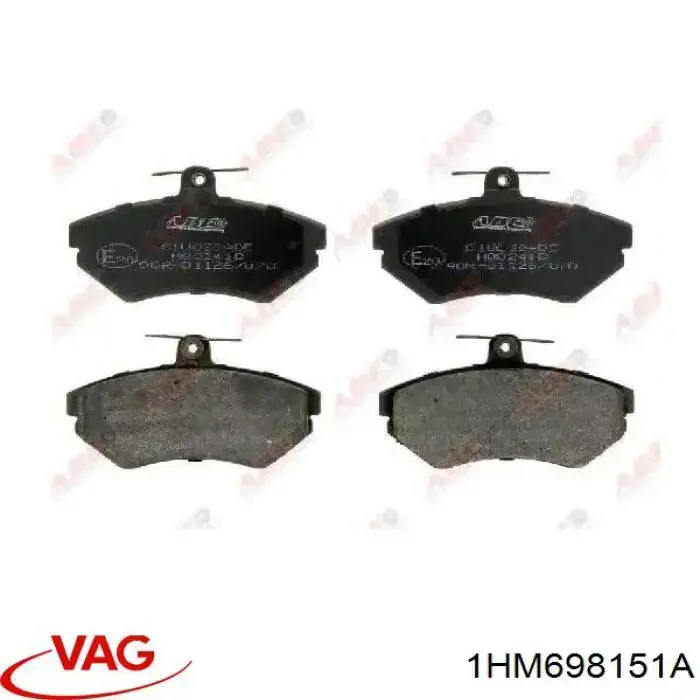 Гальмівні колодки VAG 1HM698151A ціна, від 19.07 USD