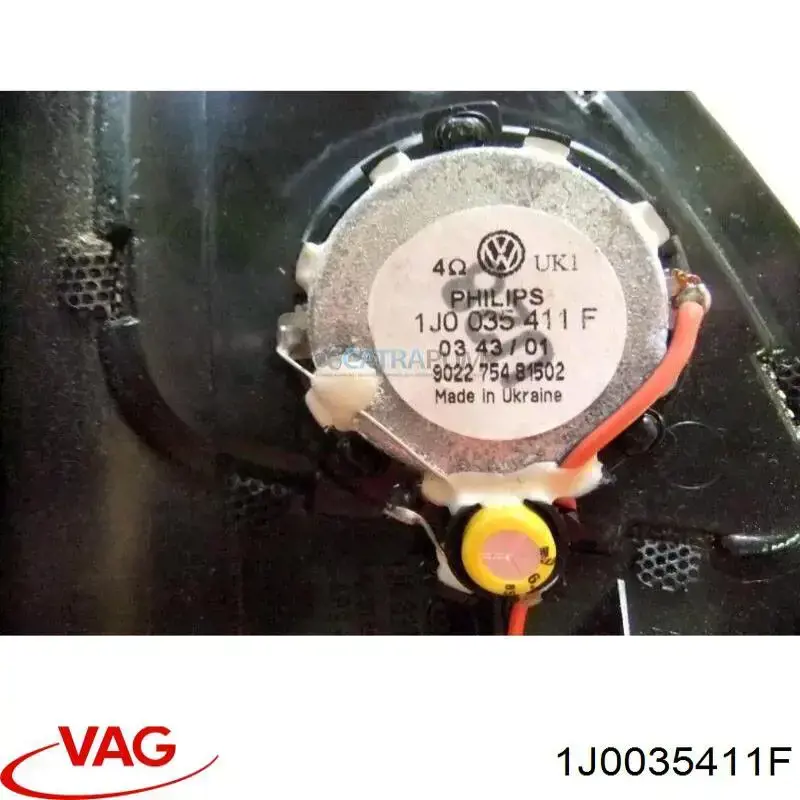 Купити 1J0035411F VAG Динамік задньої двері
