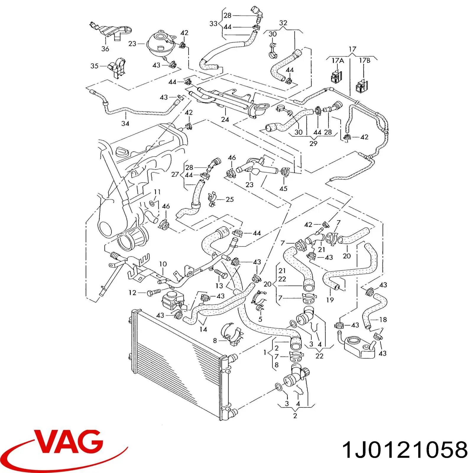 Купити 1J0121058 VAG 