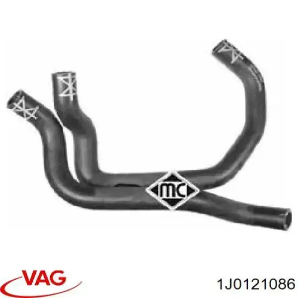 Шланг/патрубок системи охолодження VAG 1J0121086 ціна, від 15.05 USD