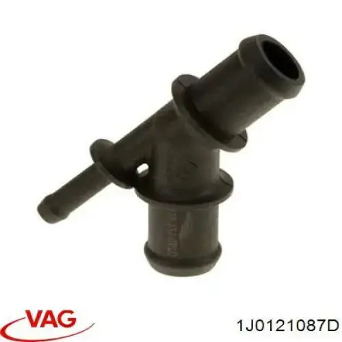 Купити 1J0121087D VAG Фланець системи охолодження (трійник)