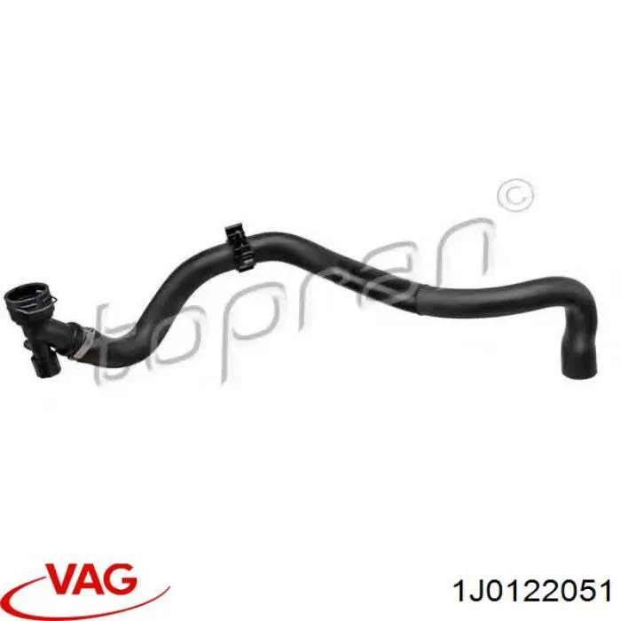 Шланг/патрубок радіатора охолодження, нижній VAG 1J0122051 ціна, від 30.66 USD