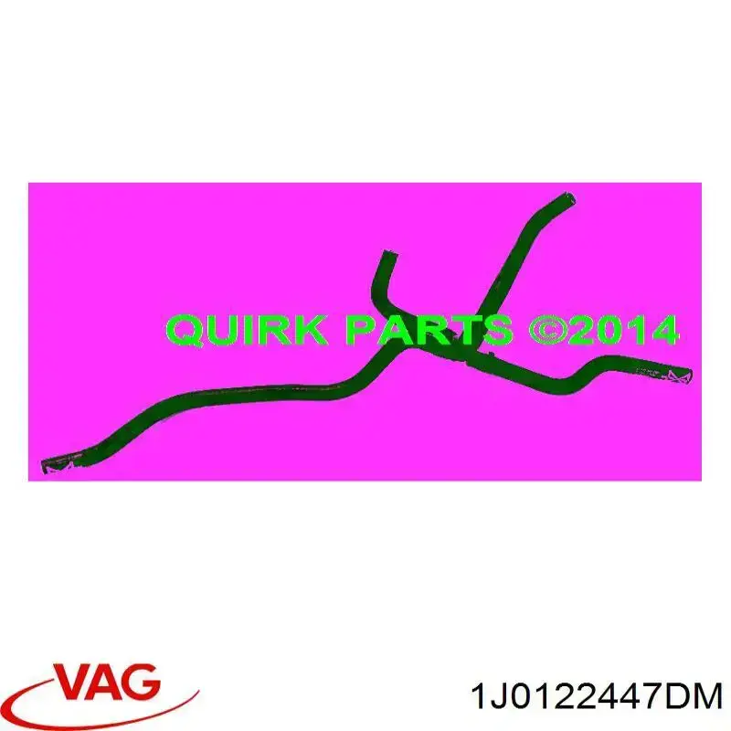 Шланг/патрубок системи охолодження VAG 1J0122447DM ціна, від 15.29 USD