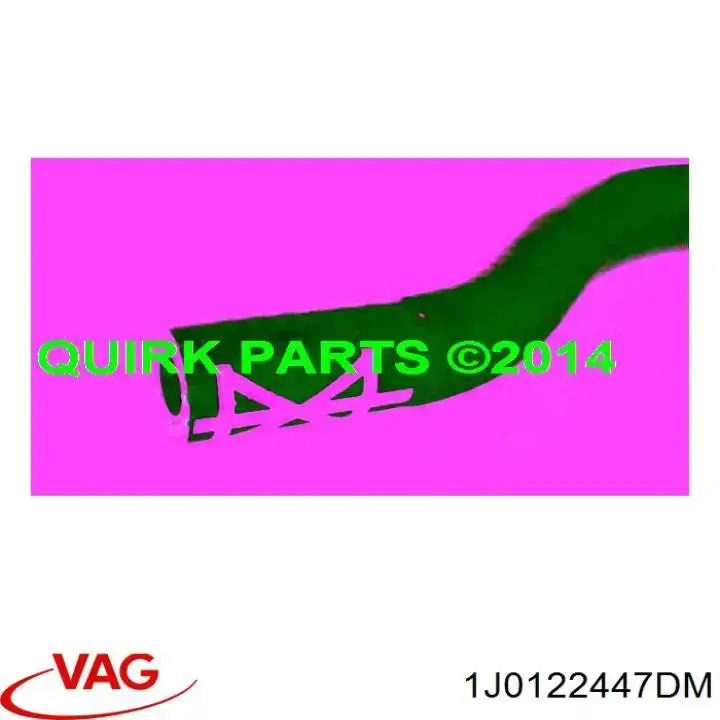 Купити 1J0122447DM VAG Трубопроводи і шланги системи охолодження