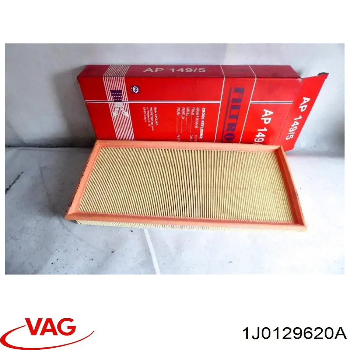 1J0129620A VAG Повітряний фільтр двигуна