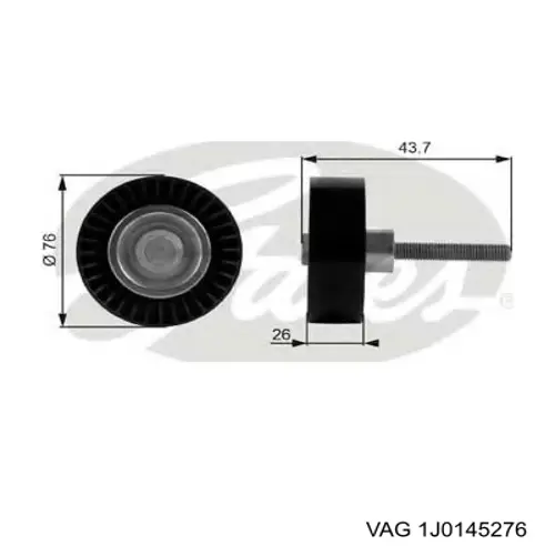 Ролик приводного ременя, паразитний VAG 1J0145276