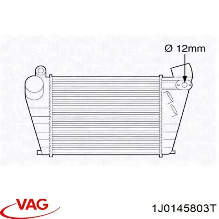 1J0145803T VAG радіатор интеркуллера