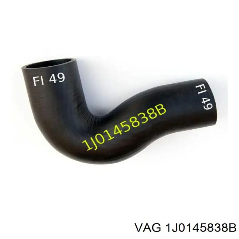1J0145838B VAG Патрубок повітряний, вихід з турбіни (наддув)