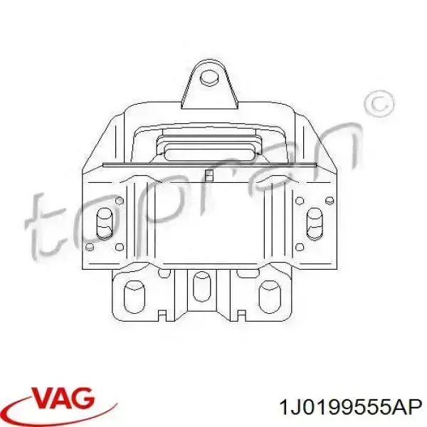 Подушка (опора) двигуна, ліва VAG 1J0199555AP