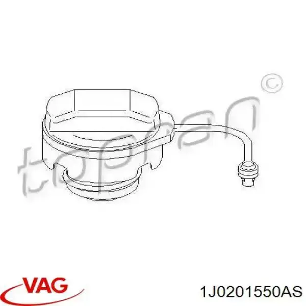 Пробка паливного бака VAG 1J0201550AS ціна, від 7.28 USD