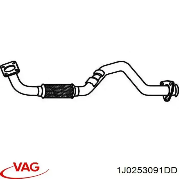 1J0253091DD VAG Глушник передній