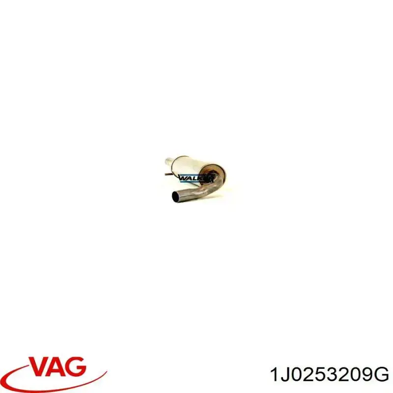 Купити 1J0253209A VAG Вихлопна труба