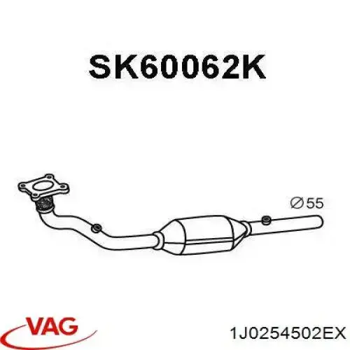 Купити 1J0254502EX VAG Перетворювач відпрацьованих газів