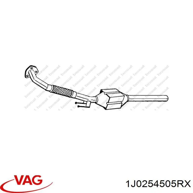 Купити 1J0253208GS VAG Перетворювач відпрацьованих газів