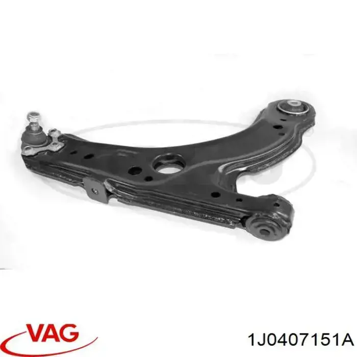 Купити 1J0407151A VAG Важіль передньої підвіски нижній, лівий/правий