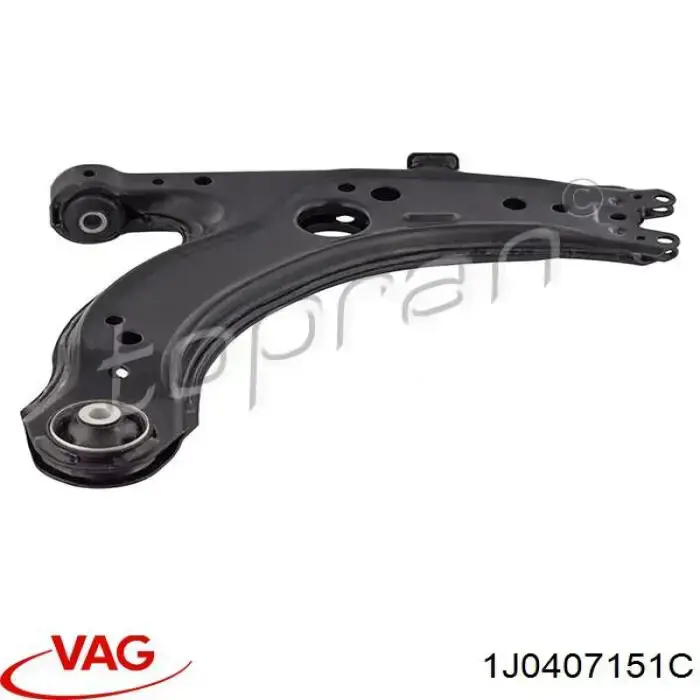 Купити 1J0407151C VAG Важіль передньої підвіски нижній, лівий/правий