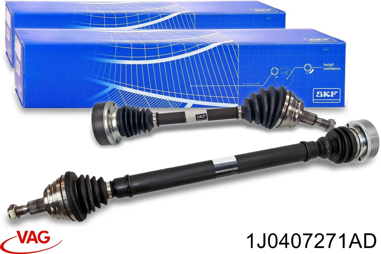 Привід передній лівий VAG 1J0407271AD ціна, від 64.70 USD