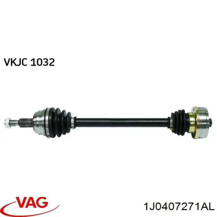 Купити 1J0407271AL VAG Ліва піввісь