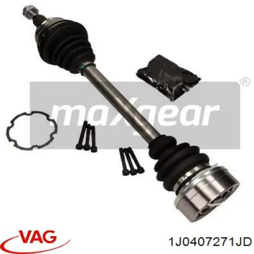 Привід передній лівий VAG 1J0407271JD ціна, від 61.77 USD