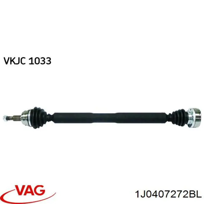 Купити 1J0407272BL VAG Піввісь права
