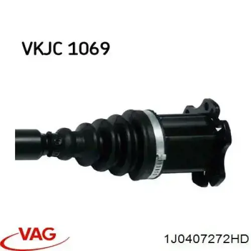 Купити 1J0407272HD VAG Піввісь права