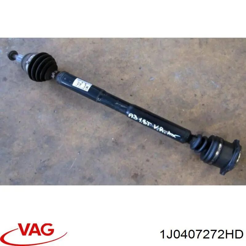 Піввісь передня, права VAG 1J0407272HD ціна, від 114.50 USD
