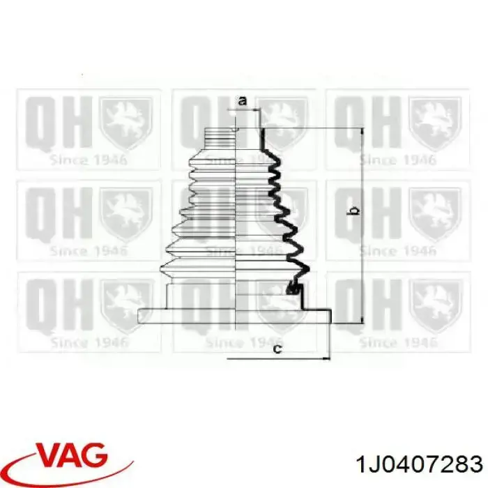 Купити 1J0407283 VAG Пильник ШРКШ внутрішній, лівий
