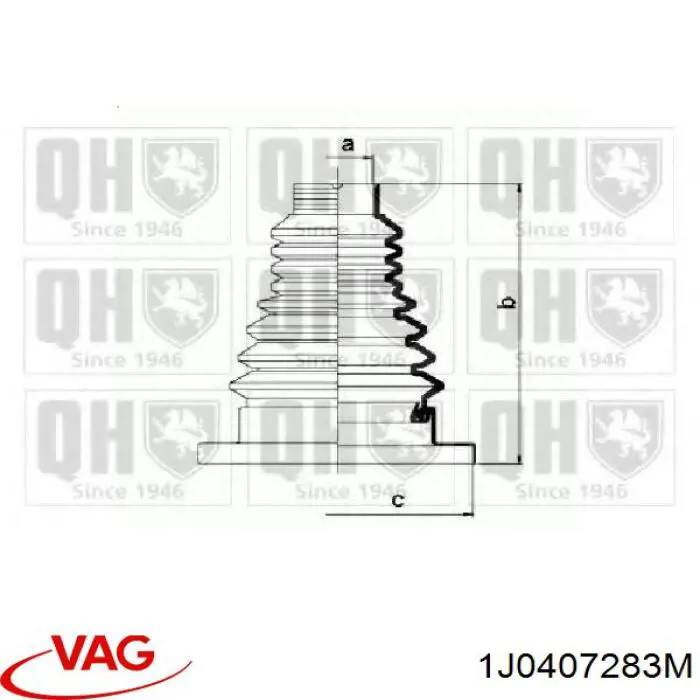 1J0407283M VAG Пильник гранати внутрішній, лівий