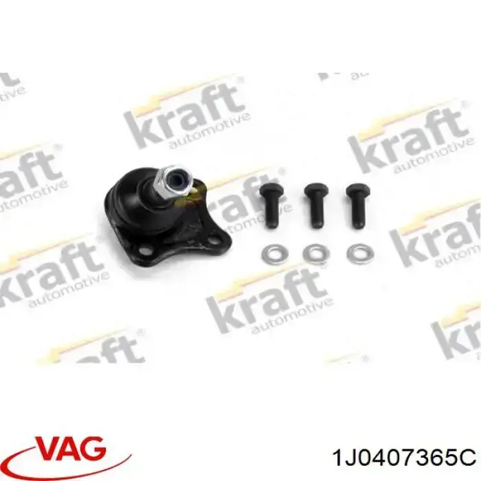 Купити 1J0407365C VAG Кульова опора, нижня, ліва
