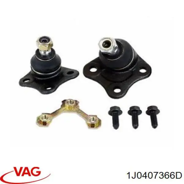 Купити 1J0407366D VAG Кульова опора, нижня, права
