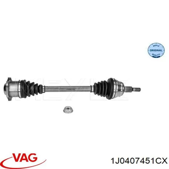 Ліва піввісь JZW407451KX VAG
