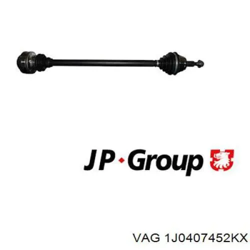 Купити 1J0407452KX VAG Піввісь права