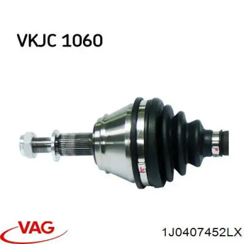 Піввісь передня, права SNR DK54051 ціна, від 77.73 USD