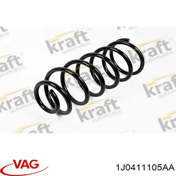 Пружина передня VAG 1J0411105AA ціна, від 26.37 USD