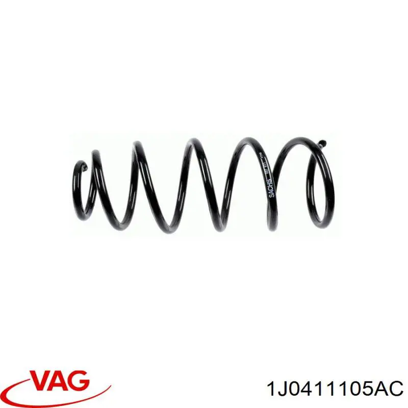 Пружина передньої підвіски VAG 1J0411105AC