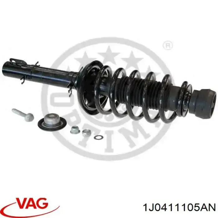 Купити 1J0411105AN VAG Гвинтова пружина підвіска
