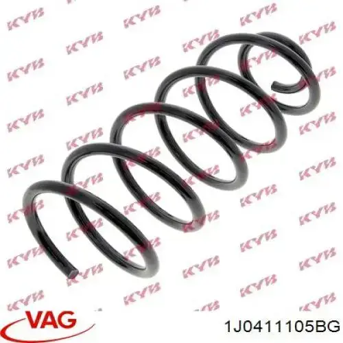 Пружина передня 1J0411105BG VAG