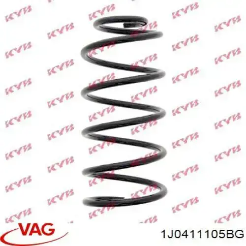 Пружина передня VAG 1J0411105BG ціна, від 18.71 USD