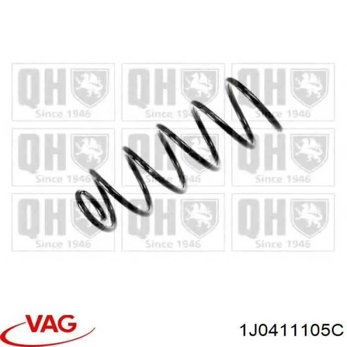 Купити 1J0411105C VAG Гвинтова пружина підвіска