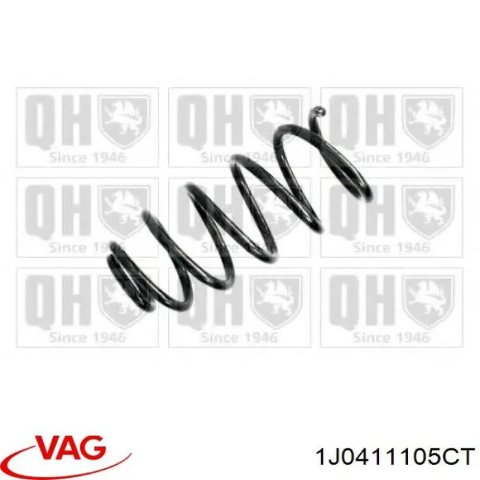 Пружина передня VAG 1J0411105CT ціна, від 30.31 USD