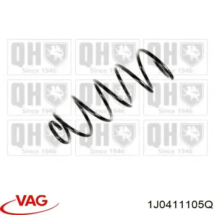 Купити 1J0411105Q VAG Гвинтова пружина підвіска
