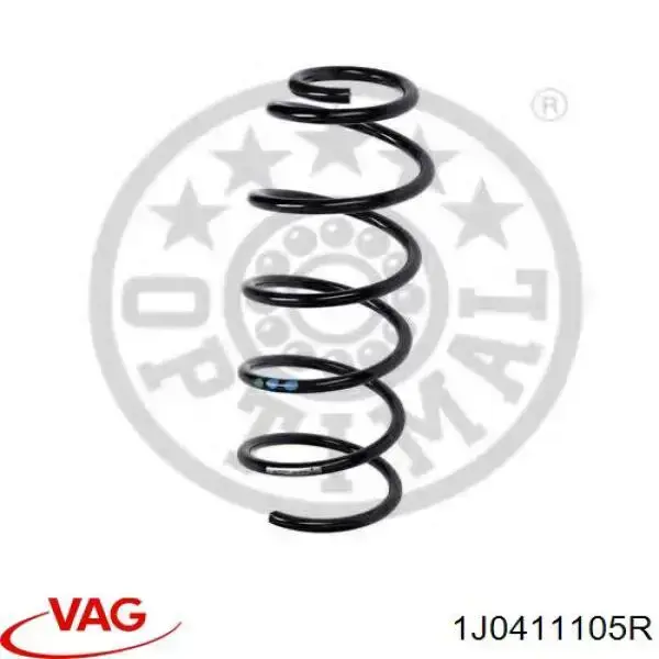 Пружина передня VAG 1J0411105R ціна, від 20.28 USD
