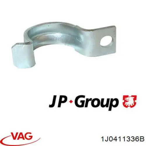 Хомут кріплення втулки стабілізатора, переднього VAG 1J0411336B ціна, від 1.61 USD